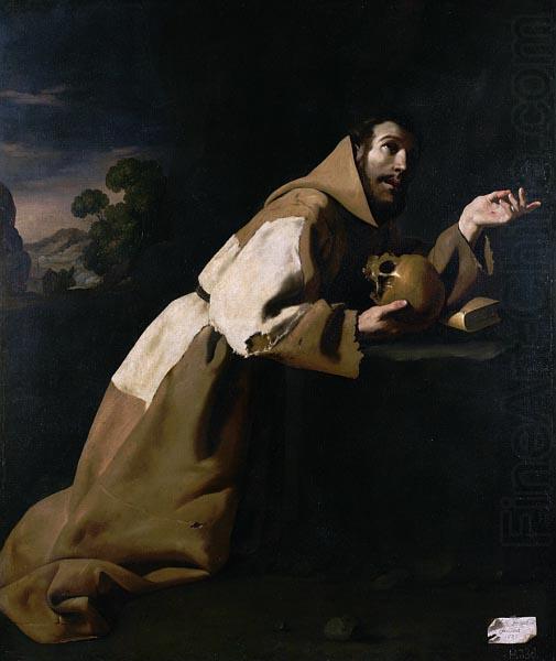 Francisco de Zurbaran Saint Francis in Meditation china oil painting image